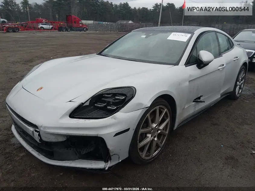 2025 Porsche Panamera 4 VIN: WP0AA2YA0SL000544 Lot: 44717970