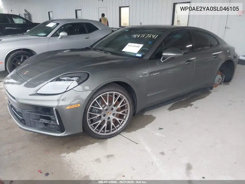 2025 Porsche Panamera E-Hybrid 4 VIN: WP0AE2YA0SL046105 Lot: 45149508