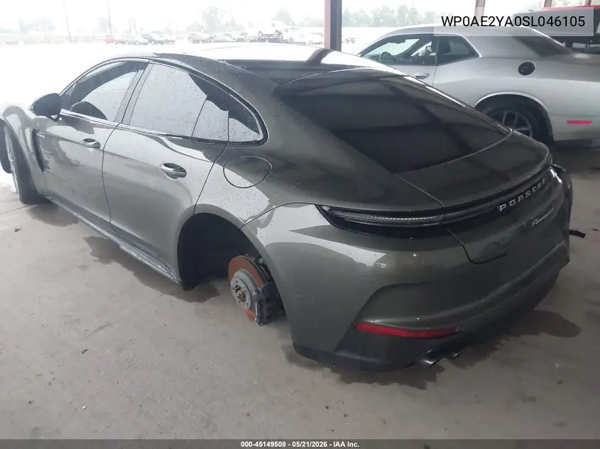 2025 Porsche Panamera E-Hybrid 4 VIN: WP0AE2YA0SL046105 Lot: 45149508