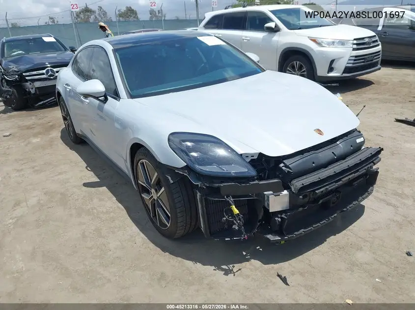 2025 Porsche Panamera 4 VIN: WP0AA2YA8SL001697 Lot: 45213316