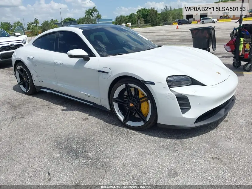 2020 Porsche Taycan 4S VIN: WP0AB2Y15LSA50153 Lot: 45264716
