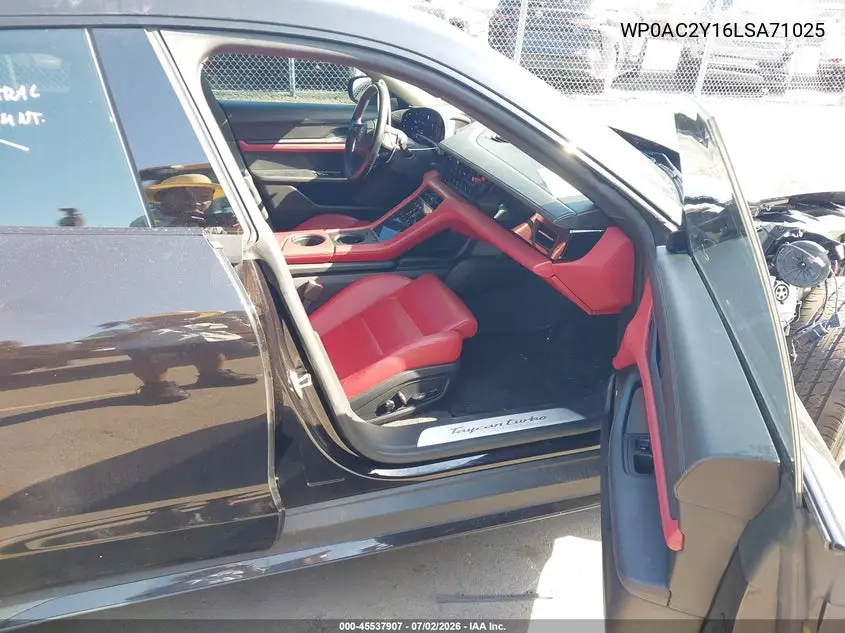 2020 Porsche Taycan Turbo/Turbo S VIN: WP0AC2Y16LSA71025 Lot: 45537907