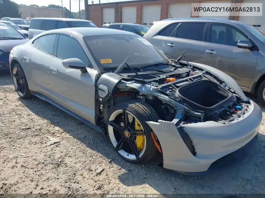 2021 Porsche Taycan Turbo/Turbo S VIN: WP0AC2Y16MSA62813 Lot: 45321435