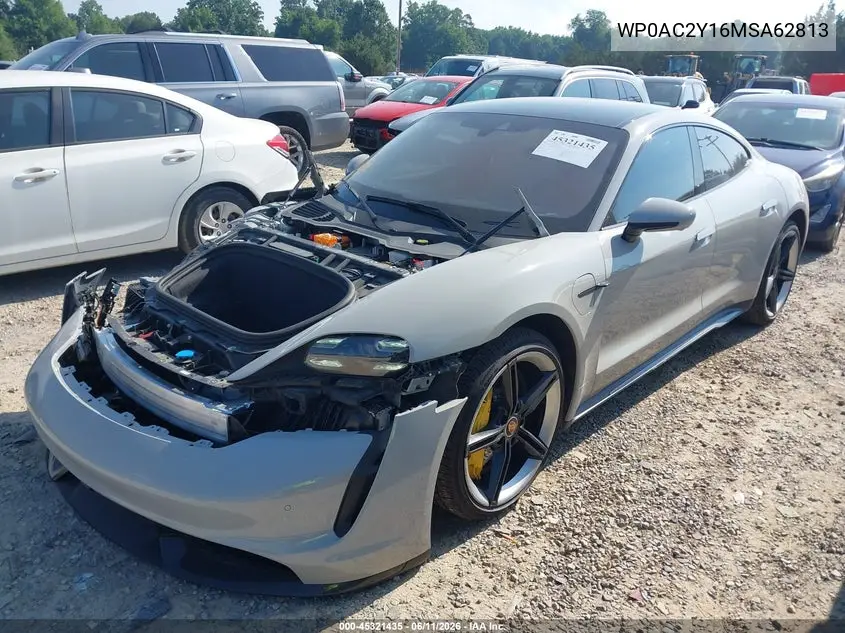 2021 Porsche Taycan Turbo/Turbo S VIN: WP0AC2Y16MSA62813 Lot: 45321435
