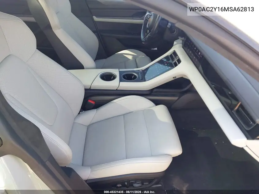2021 Porsche Taycan Turbo/Turbo S VIN: WP0AC2Y16MSA62813 Lot: 45321435