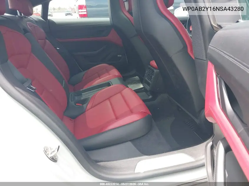 2022 Porsche Taycan 4S VIN: WP0AB2Y16NSA43280 Lot: 45222014