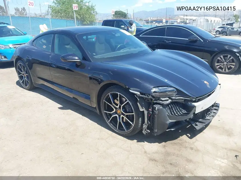 2023 Porsche Taycan VIN: WP0AA2Y16PSA10415 Lot: 44938730