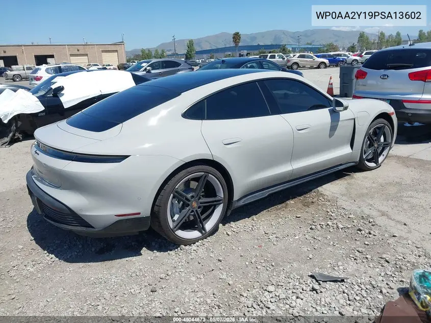 2023 Porsche Taycan VIN: WP0AA2Y19PSA13602 Lot: 45044673