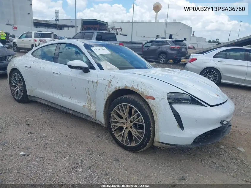 2023 Porsche Taycan 4S VIN: WP0AB2Y13PSA36760 Lot: 45343216