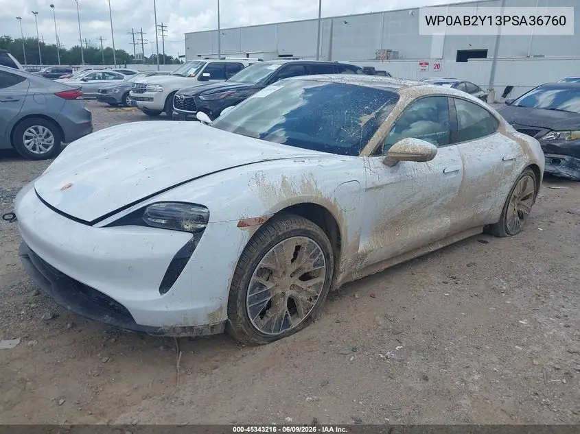2023 Porsche Taycan 4S VIN: WP0AB2Y13PSA36760 Lot: 45343216
