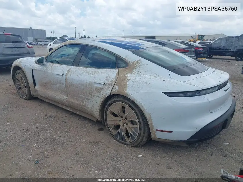 2023 Porsche Taycan 4S VIN: WP0AB2Y13PSA36760 Lot: 45343216