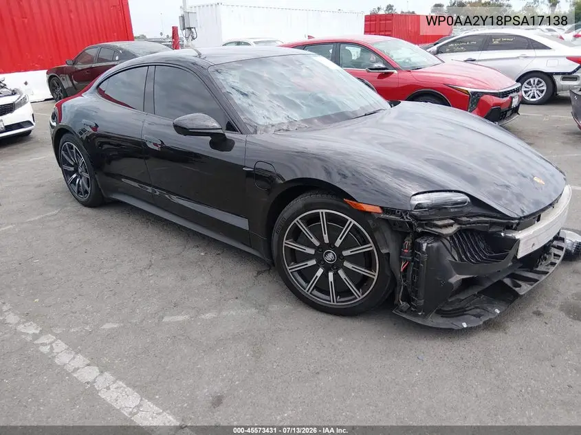 2023 Porsche Taycan VIN: WP0AA2Y18PSA17138 Lot: 45573431
