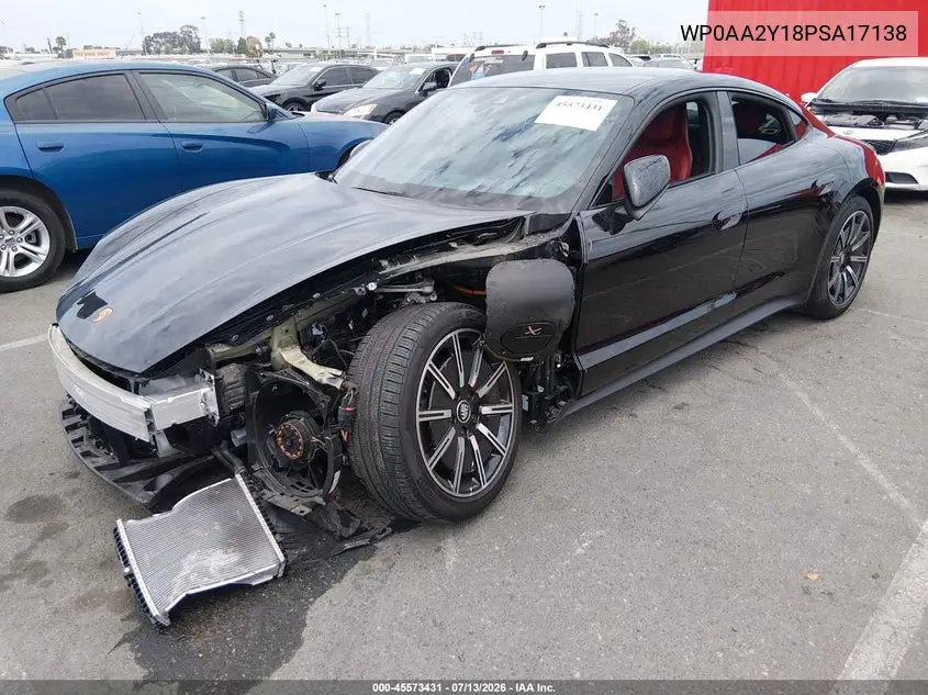 2023 Porsche Taycan VIN: WP0AA2Y18PSA17138 Lot: 45573431
