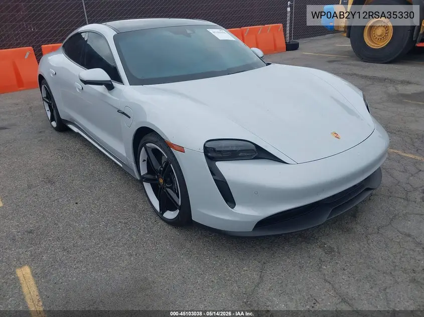 2024 Porsche Taycan 4S VIN: WP0AB2Y12RSA35330 Lot: 45103038