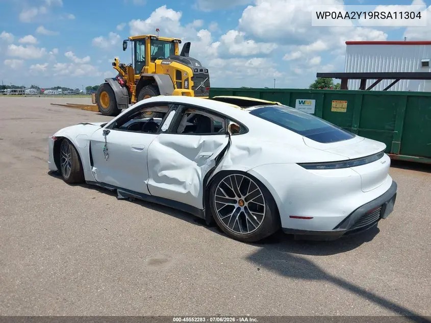 2024 Porsche Taycan VIN: WP0AA2Y19RSA11304 Lot: 45552283