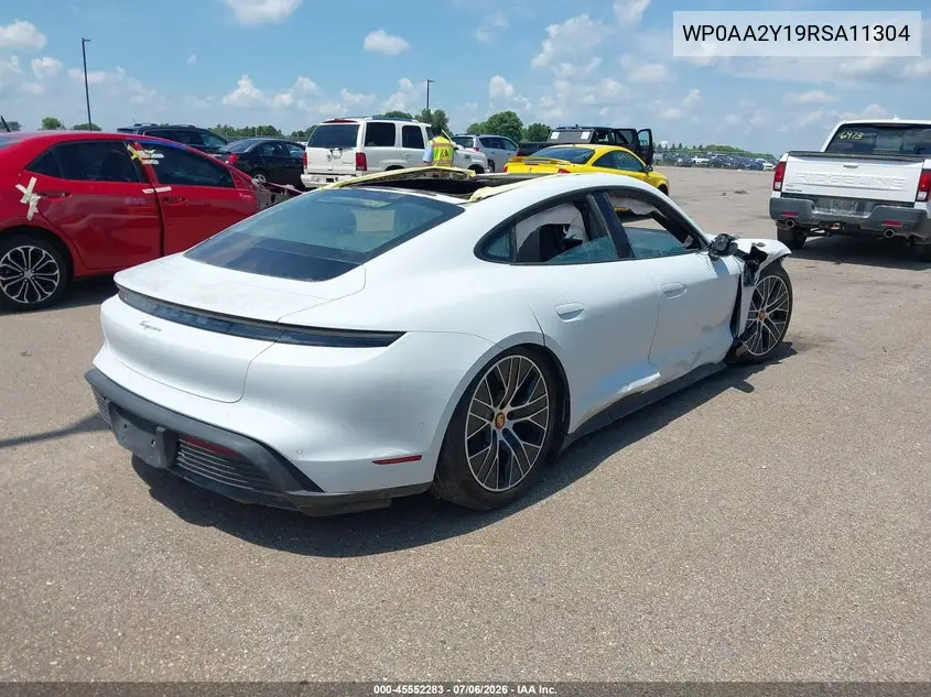 2024 Porsche Taycan VIN: WP0AA2Y19RSA11304 Lot: 45552283