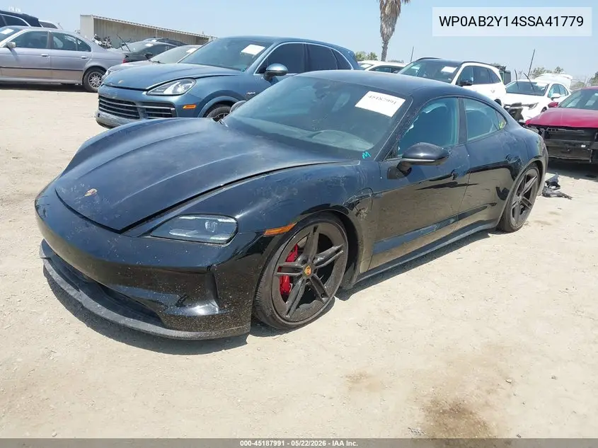 2025 Porsche Taycan 4S VIN: WP0AB2Y14SSA41779 Lot: 45187991