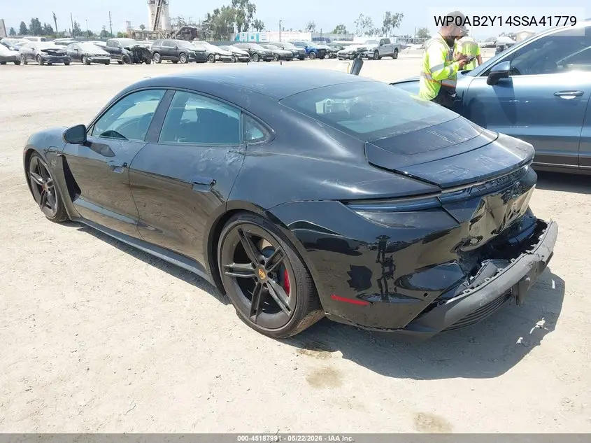 2025 Porsche Taycan 4S VIN: WP0AB2Y14SSA41779 Lot: 45187991