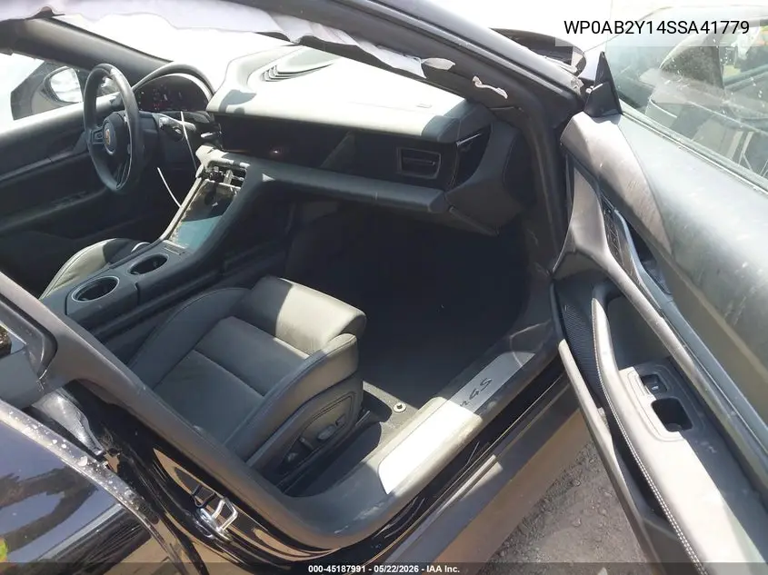 2025 Porsche Taycan 4S VIN: WP0AB2Y14SSA41779 Lot: 45187991
