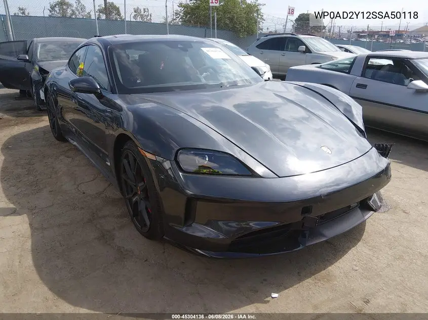 2025 Porsche Taycan Gts VIN: WP0AD2Y12SSA50118 Lot: 45304136