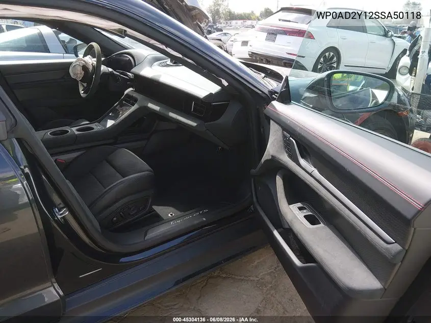 2025 Porsche Taycan Gts VIN: WP0AD2Y12SSA50118 Lot: 45304136