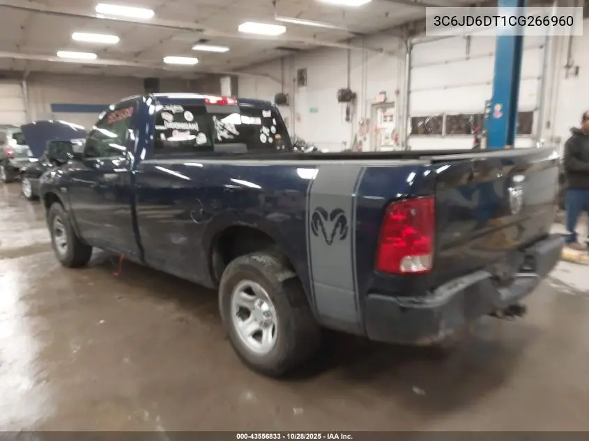 3C6JD6DT1CG266960 2012 Ram 1500 St