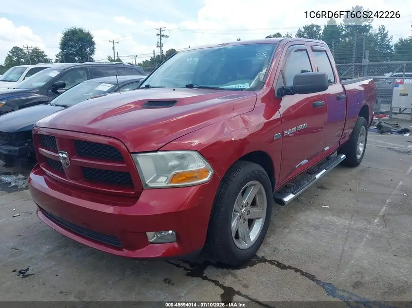 2012 Ram 1500 Express VIN: 1C6RD6FT6CS242226 Lot: 45594014