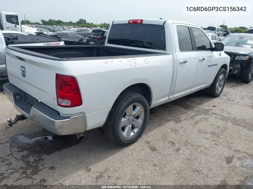 2012 Ram 1500 Slt VIN: 1C6RD6GP3CS156342 Lot: 45644764