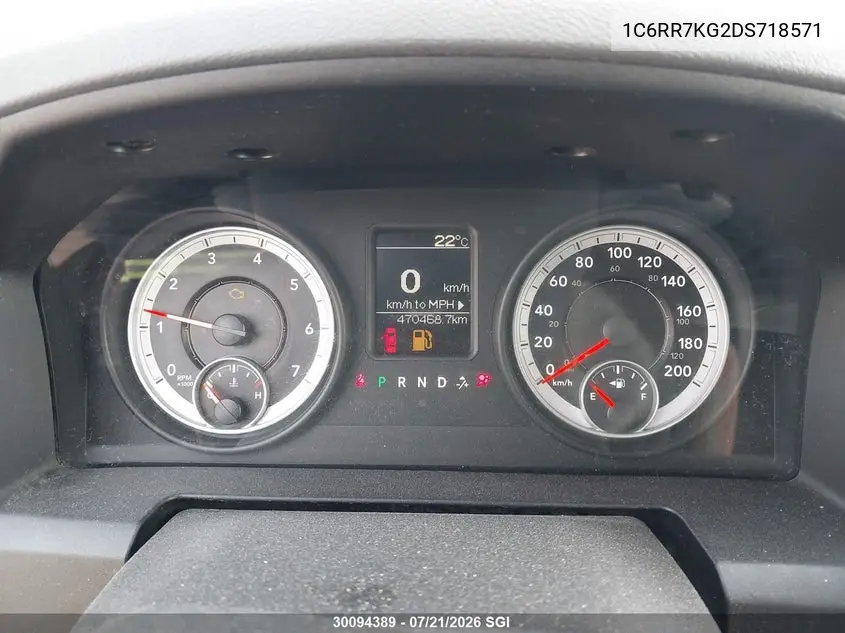 2013 Ram 1500 St VIN: 1C6RR7KG2DS718571 Lot: 30094389