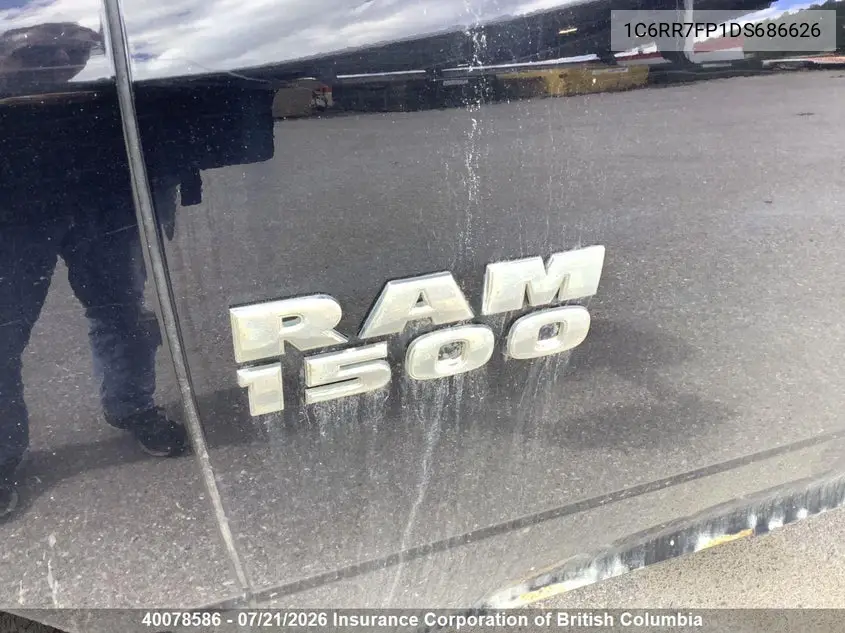 2013 Ram 1500 St VIN: 1C6RR7FP1DS686626 Lot: 40078586