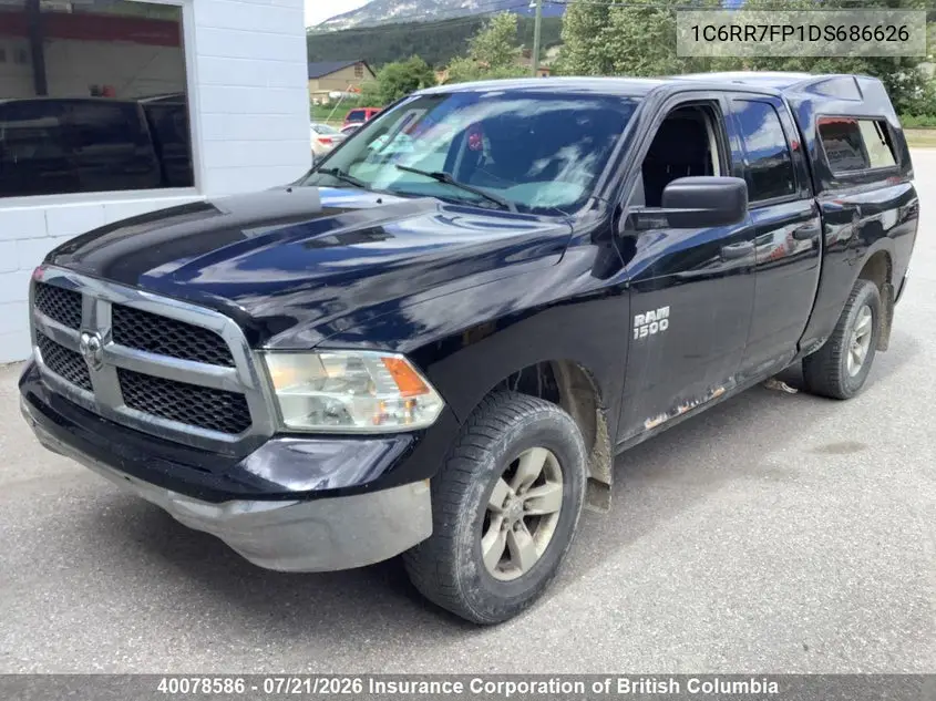 2013 Ram 1500 St VIN: 1C6RR7FP1DS686626 Lot: 40078586