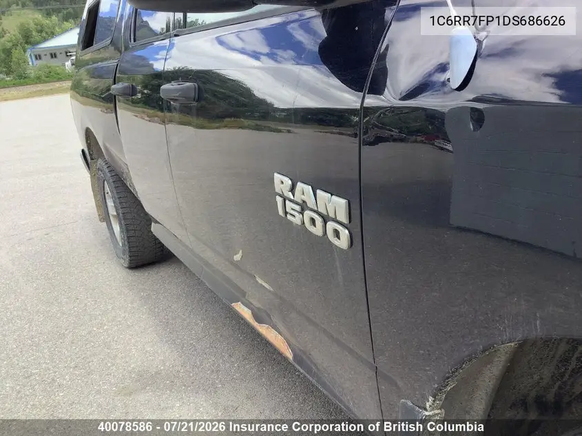 2013 Ram 1500 St VIN: 1C6RR7FP1DS686626 Lot: 40078586