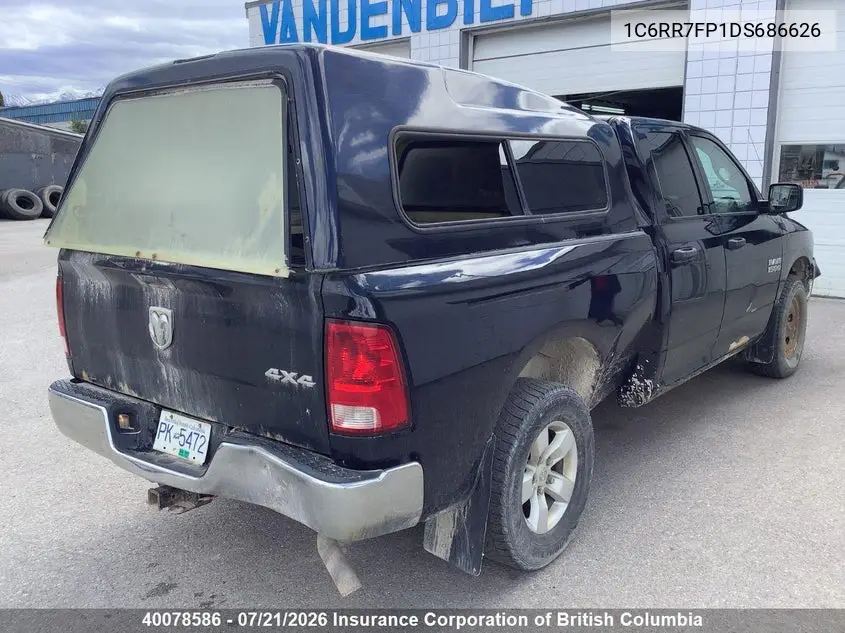 2013 Ram 1500 St VIN: 1C6RR7FP1DS686626 Lot: 40078586