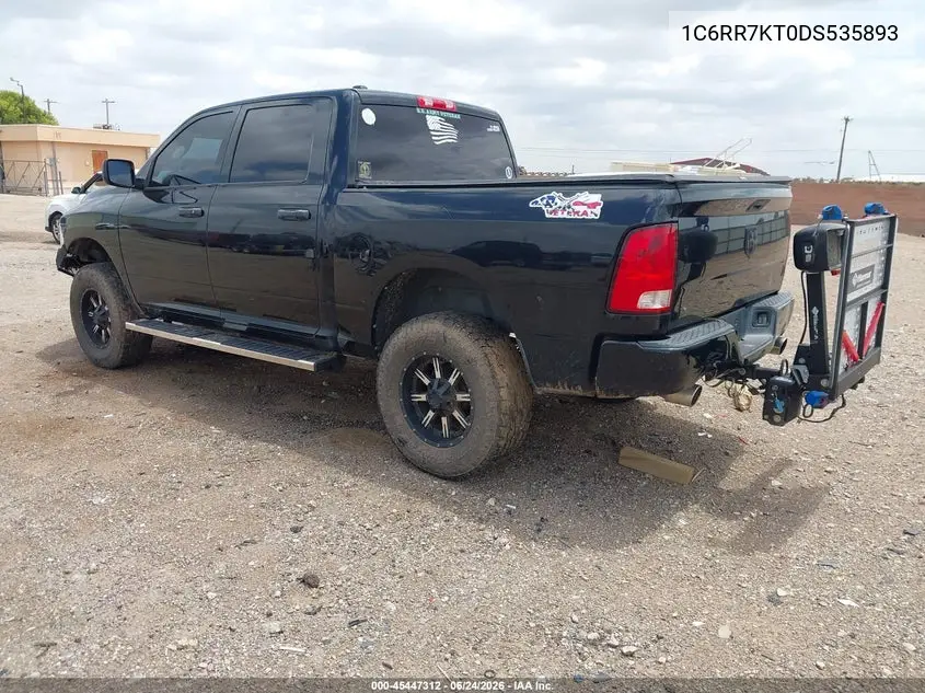 2013 Ram 1500 Express VIN: 1C6RR7KT0DS535893 Lot: 45447312