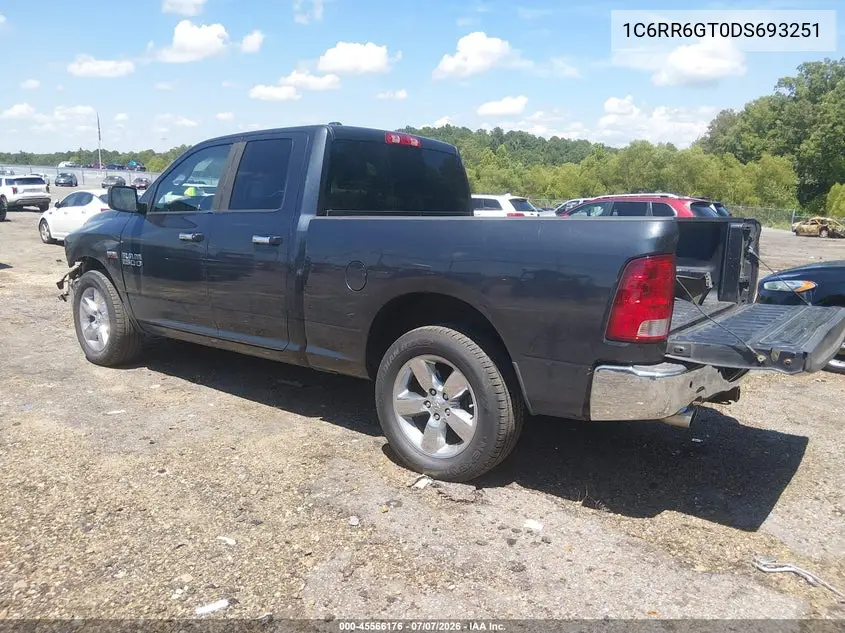 2013 Ram 1500 Big Horn VIN: 1C6RR6GT0DS693251 Lot: 45566176