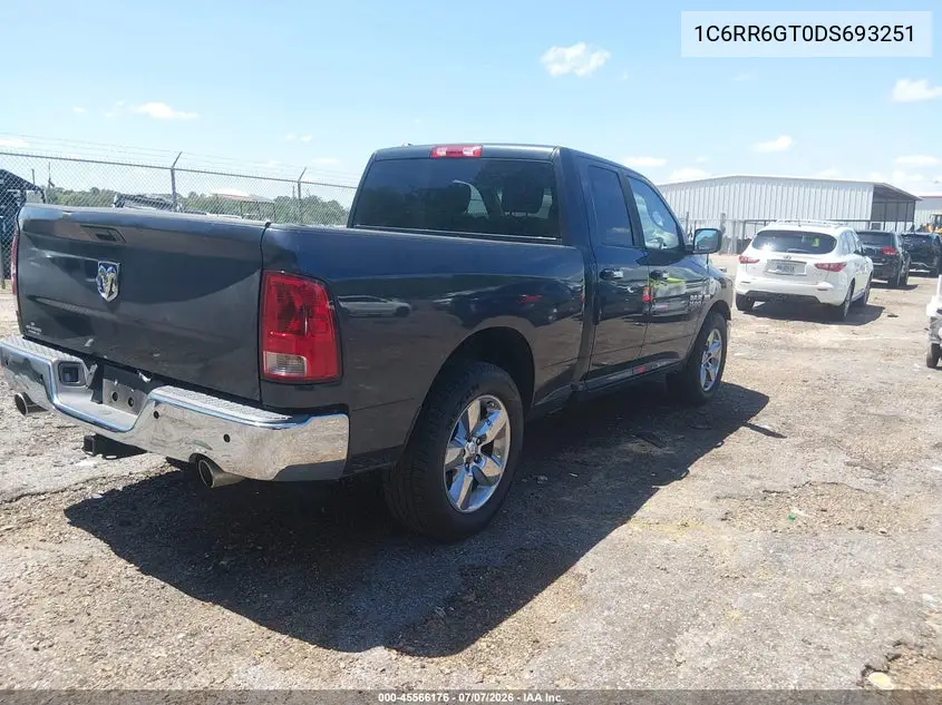 2013 Ram 1500 Big Horn VIN: 1C6RR6GT0DS693251 Lot: 45566176