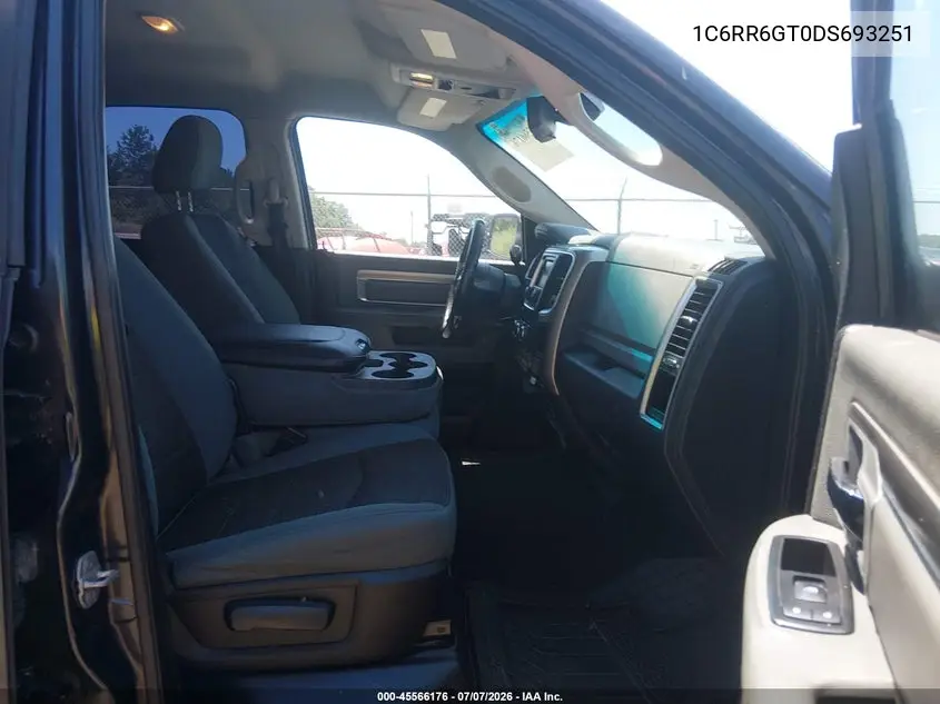 2013 Ram 1500 Big Horn VIN: 1C6RR6GT0DS693251 Lot: 45566176