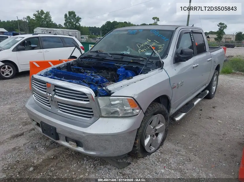 2013 Ram 1500 Big Horn VIN: 1C6RR7LT2DS505843 Lot: 45571485