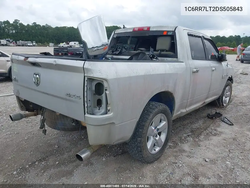 2013 Ram 1500 Big Horn VIN: 1C6RR7LT2DS505843 Lot: 45571485