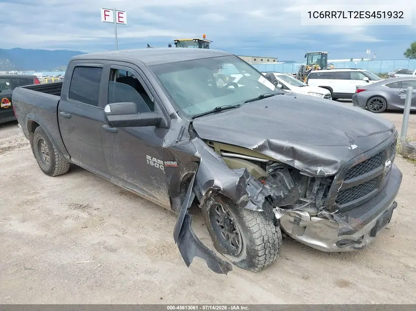 2014 Ram 1500 Outdoorsman VIN: 1C6RR7LT2ES451932 Lot: 45613061