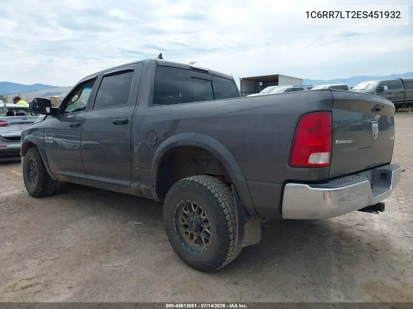 2014 Ram 1500 Outdoorsman VIN: 1C6RR7LT2ES451932 Lot: 45613061