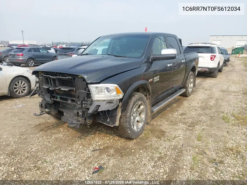 2015 Ram 1500 Laramie VIN: 1C6RR7NT0FS612034 Lot: 12657822X