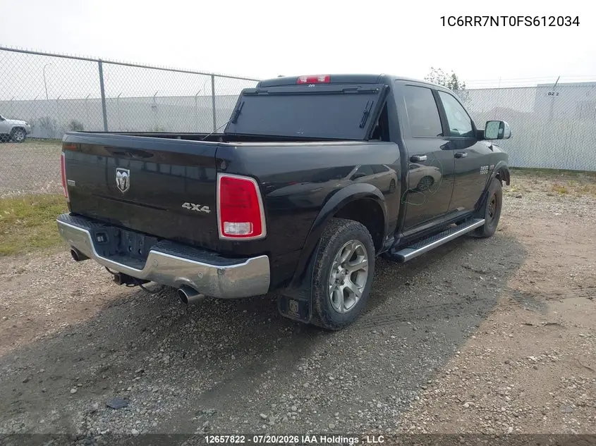 2015 Ram 1500 Laramie VIN: 1C6RR7NT0FS612034 Lot: 12657822X