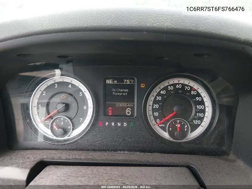 2015 Ram 1500 Tradesman VIN: 1C6RR7ST6FS766476 Lot: 45480303