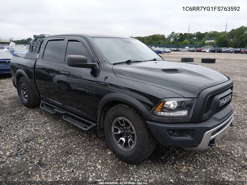 2015 Ram 1500 Rebel VIN: 1C6RR7YG1FS763592 Lot: 45558240