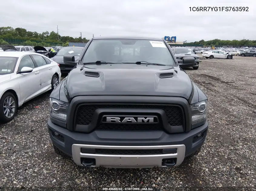 2015 Ram 1500 Rebel VIN: 1C6RR7YG1FS763592 Lot: 45558240