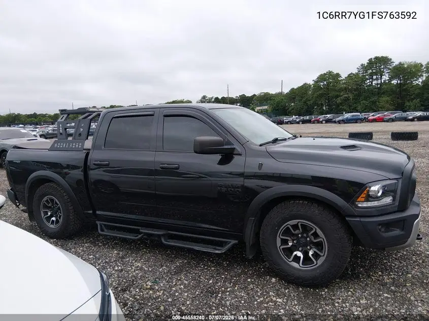 2015 Ram 1500 Rebel VIN: 1C6RR7YG1FS763592 Lot: 45558240