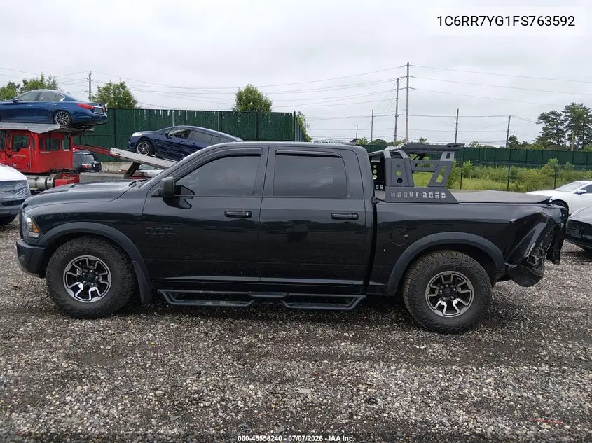 2015 Ram 1500 Rebel VIN: 1C6RR7YG1FS763592 Lot: 45558240