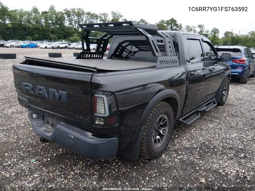2015 Ram 1500 Rebel VIN: 1C6RR7YG1FS763592 Lot: 45558240