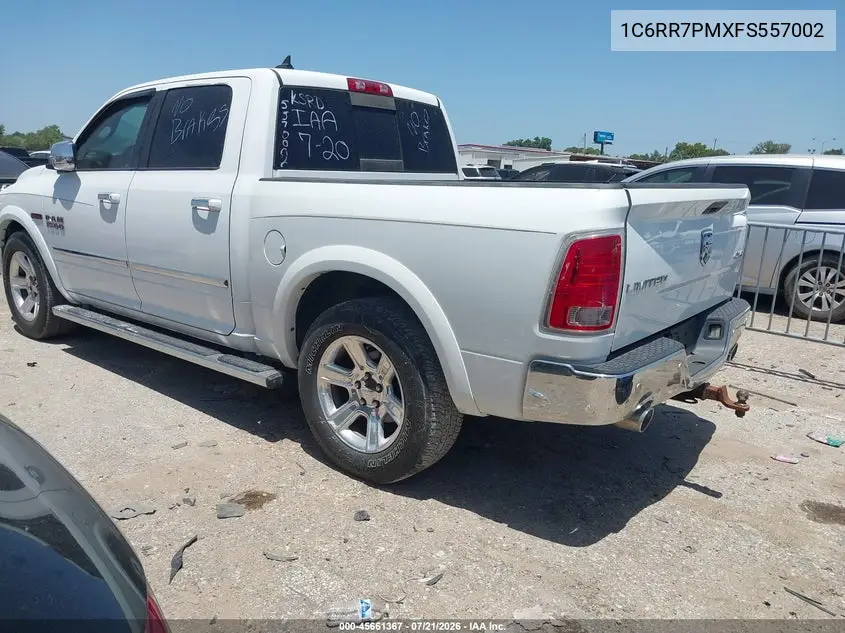 2015 Ram 1500 Laramie Limited VIN: 1C6RR7PMXFS557002 Lot: 45661367